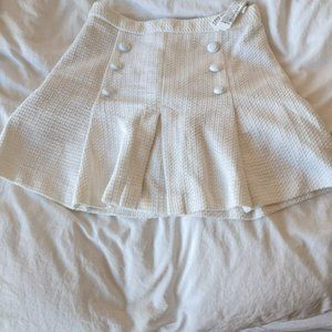 Zara basic white skirt